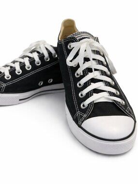 Converse Chuck Taylor All Star Canvas Sneakers Black, Unisex Women:10.5  Men:9